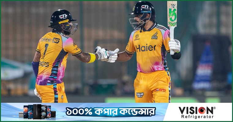 রাজসিক জয়ে শীর্ষস্থান পোক্ত করলো পেশোয়ার